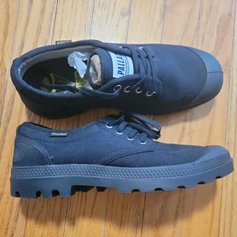 Palladium Pampa Oxford Street Sense Vegan Womens Sneakers In Black US 5 - 10